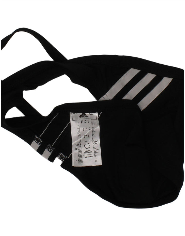 Reggiseno sportivo Adidas da donna Top medio nero in poliammide sportivo