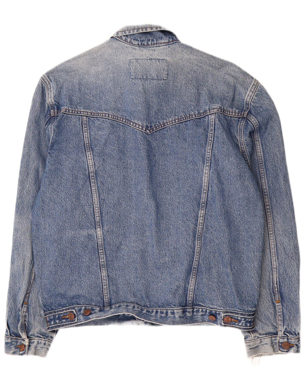 Giacca di jeans da uomo WRANGLER UK 40 grande cotone blu