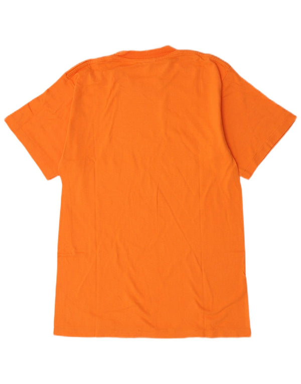T-shirt grafica da uomo Champion Top in cotone arancione medio