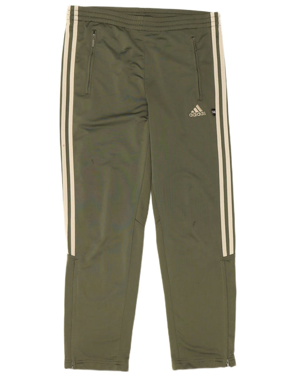 Pantaloni della tuta da ragazzo Adidas 13-14 anni in poliestere kaki