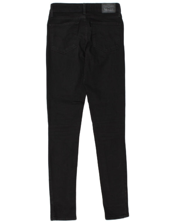 LEVI'S Jeans skinny 711 da donna W26 L31 cotone nero