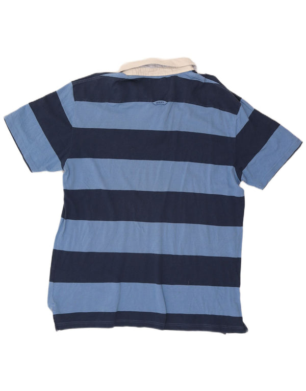 Polo da rugby da uomo Gant 3XL in cotone a righe blu