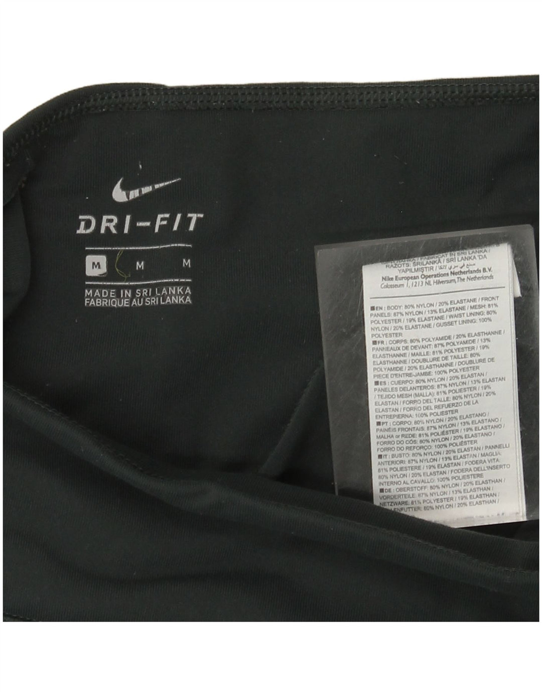 Leggings Dri Fit da donna NIKE UK 12 nylon verde medio