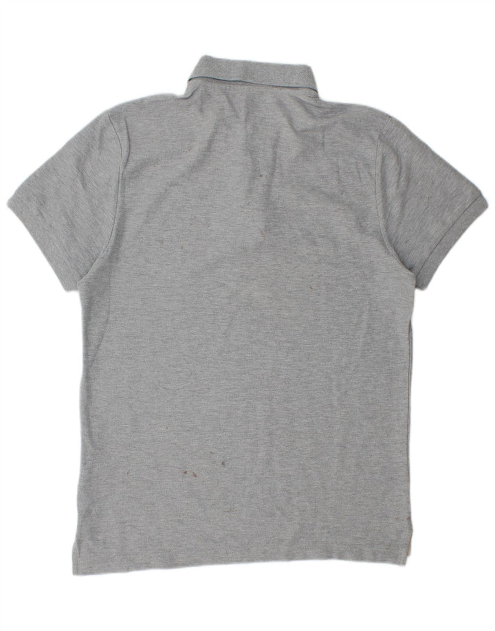 Polo Nike da uomo in cotone grigio medio