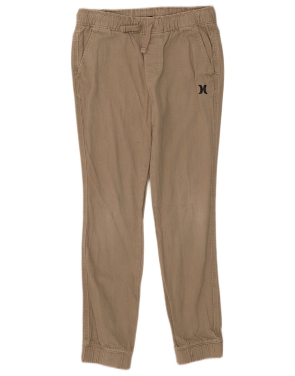 Pantaloni casual da jogging per ragazze Hurley 10-11 anni medi W27 L24 Beige