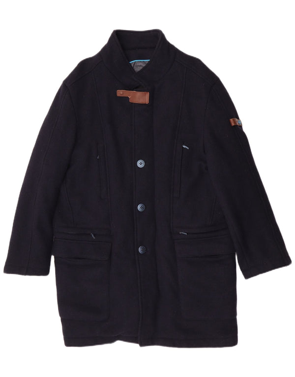 Cappotto Piquadro Uomo IT 56 2XL Blu Navy Lana