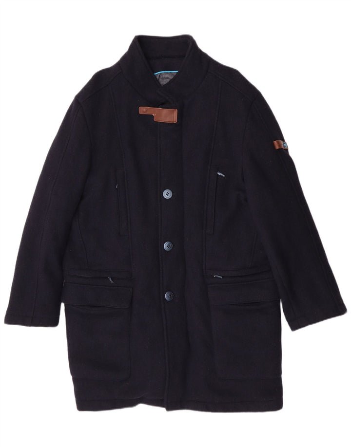 Cappotto Piquadro Uomo IT 56 2XL Blu Navy Lana