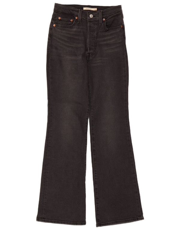 Jeans bootcut a vita alta Levi's Ribcage da donna W28 L31 in cotone grigio