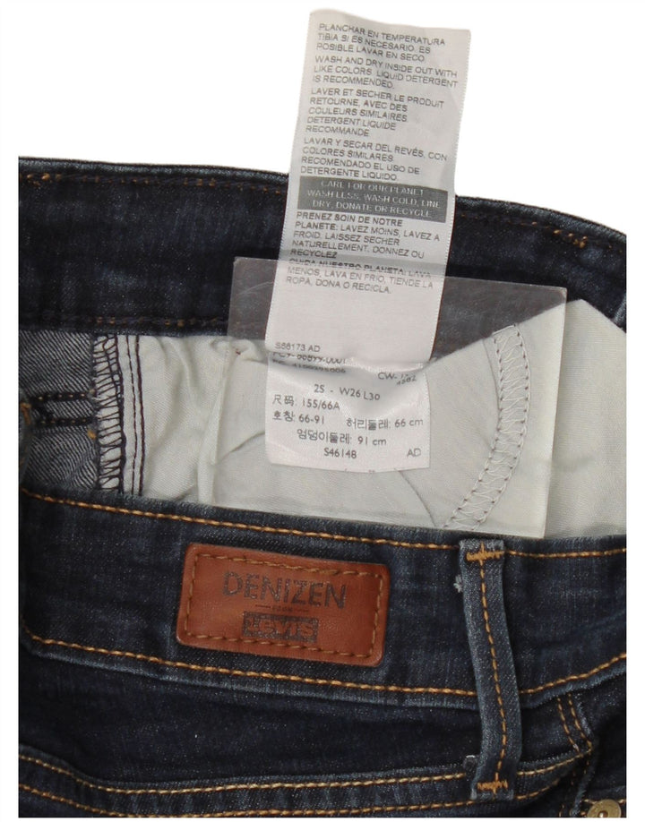 Jeans Levi's Denizen Modern Bootcut da donna W26 L30 in cotone blu navy