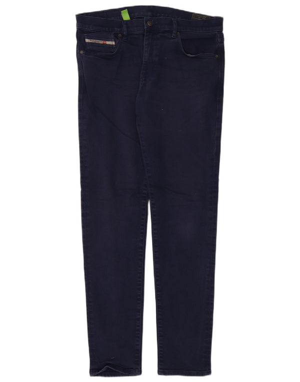 Jeans slim da uomo Diesel W34 L34 cotone blu navy