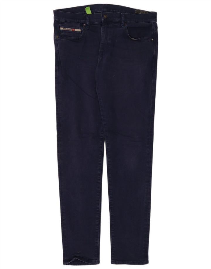 Jeans slim da uomo Diesel W34 L34 cotone blu navy