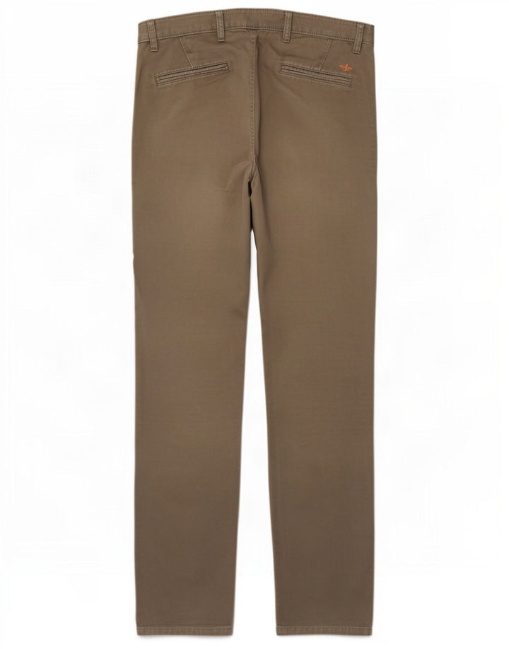 Dockers Uomo Alpha Slim Jeans W34 L34 Cotone Marrone