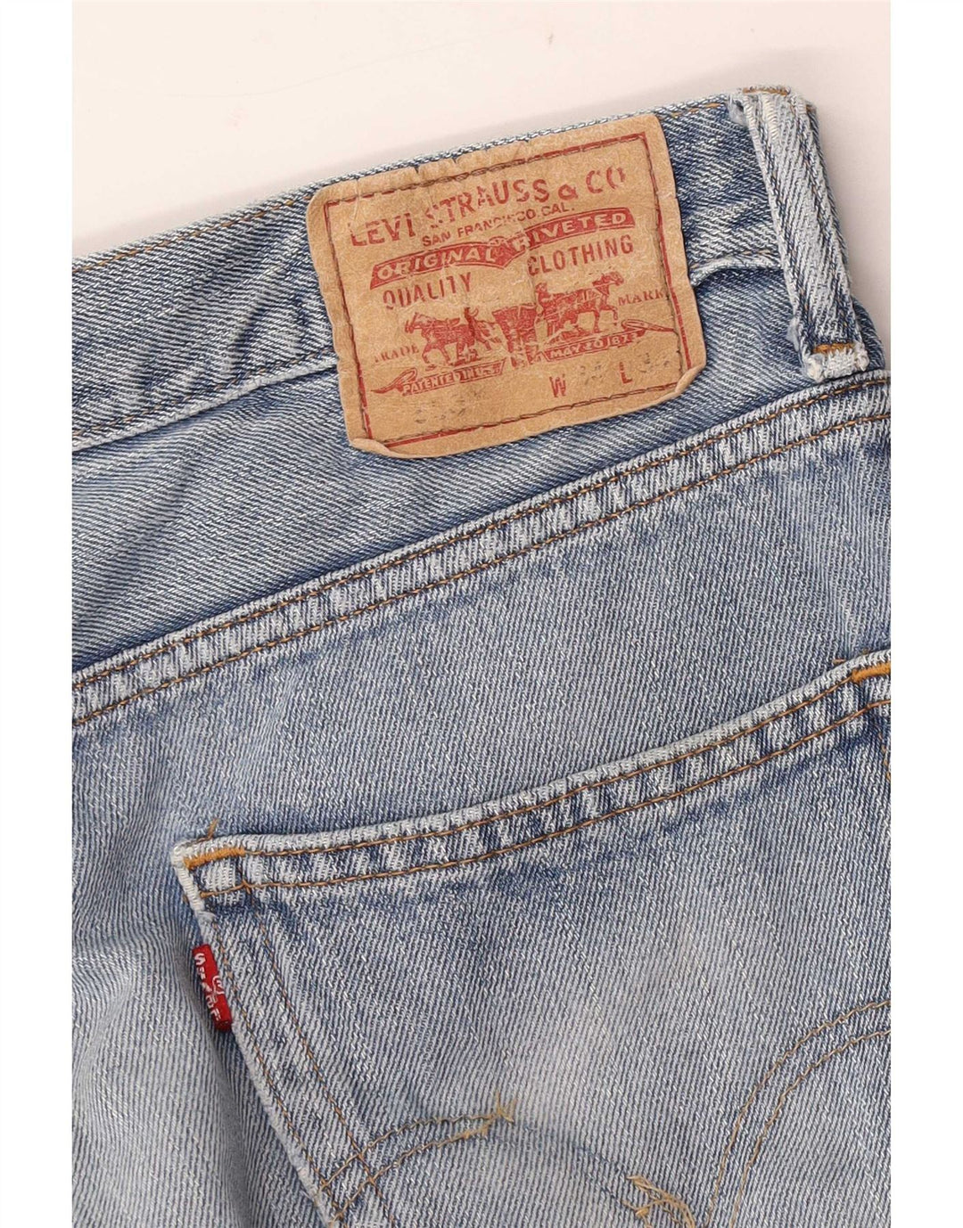 Levi's Uomo 550 Jeans dritti vestibilità rilassata W34 L34 Blu