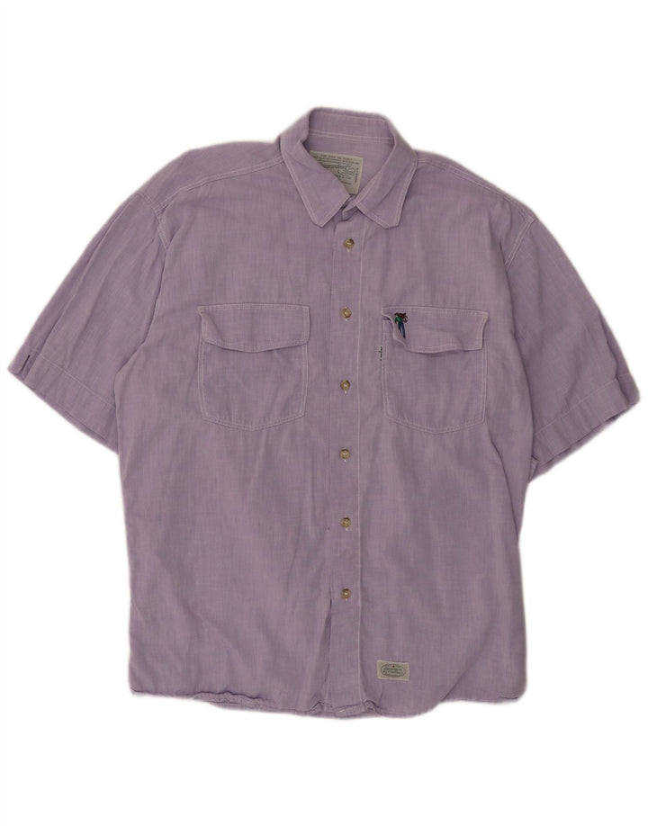 LEVI'S Camicia a maniche corte da uomo Large Viola