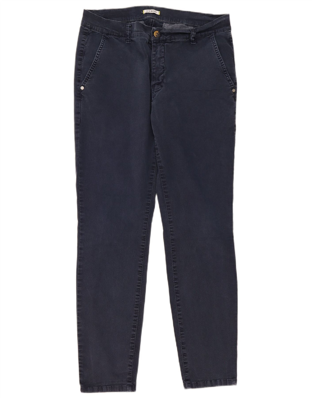 Pantaloni chino slim da donna Iceberg W32 L29 Blu navy
