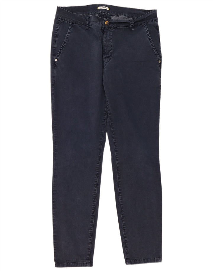 Pantaloni chino slim da donna Iceberg W32 L29 Blu navy