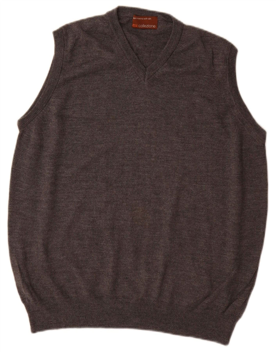 Canotta da uomo Marks & Spencer Canotta in lana merino grigio medio