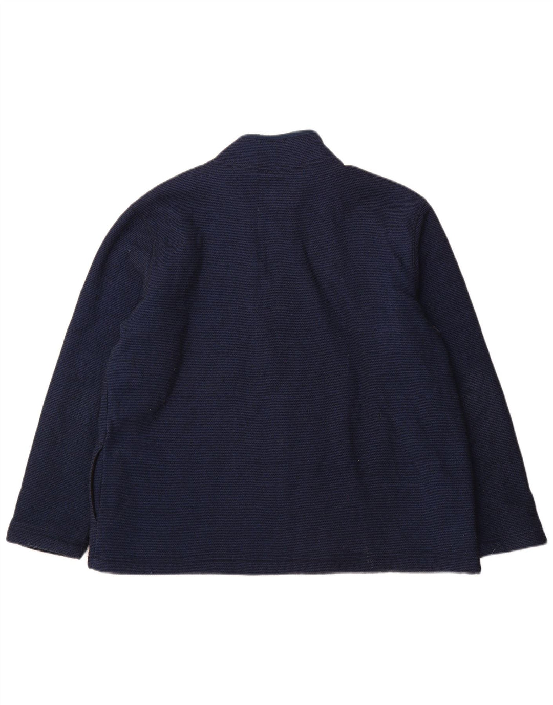 Felpa Sherpa da uomo con zip e collo Orvis, 2XL, poliestere blu navy