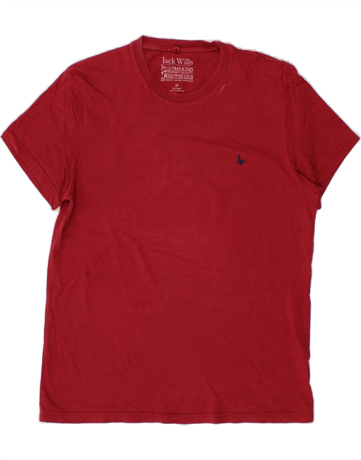JACK WILLS Mens T-Shirt Top Medium Red Cotton Vintage Jack Wills and Second-Hand Jack Wills from Messina Hembry 