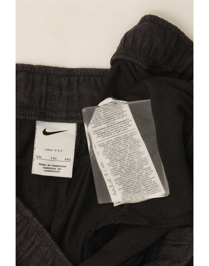 Pantaloncini sportivi Nike Dri Fit da uomo 2XL in cotone grigio