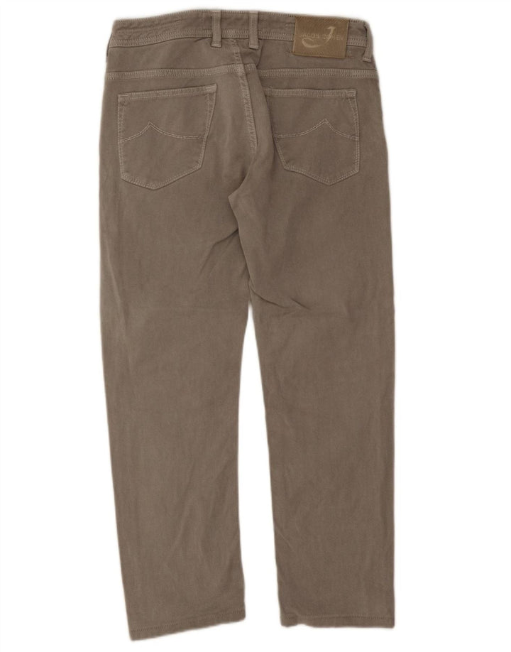 Jeans dritti regolari da uomo Jacob Cohen W32 L26 cotone grigio