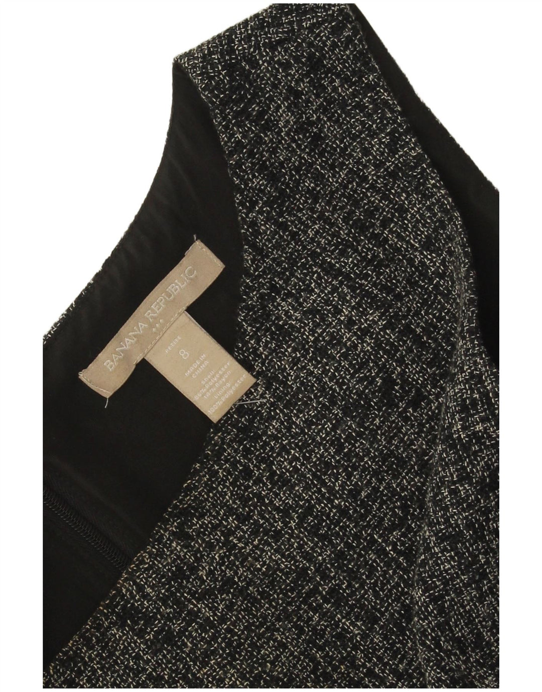 Abito tubino Petite da donna Banana Republic US 8 Grigio medio chiazzato