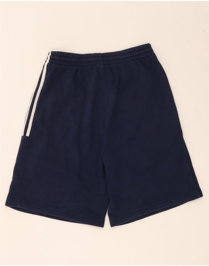 Pantaloncini sportivi da uomo Adidas piccoli in cotone blu navy