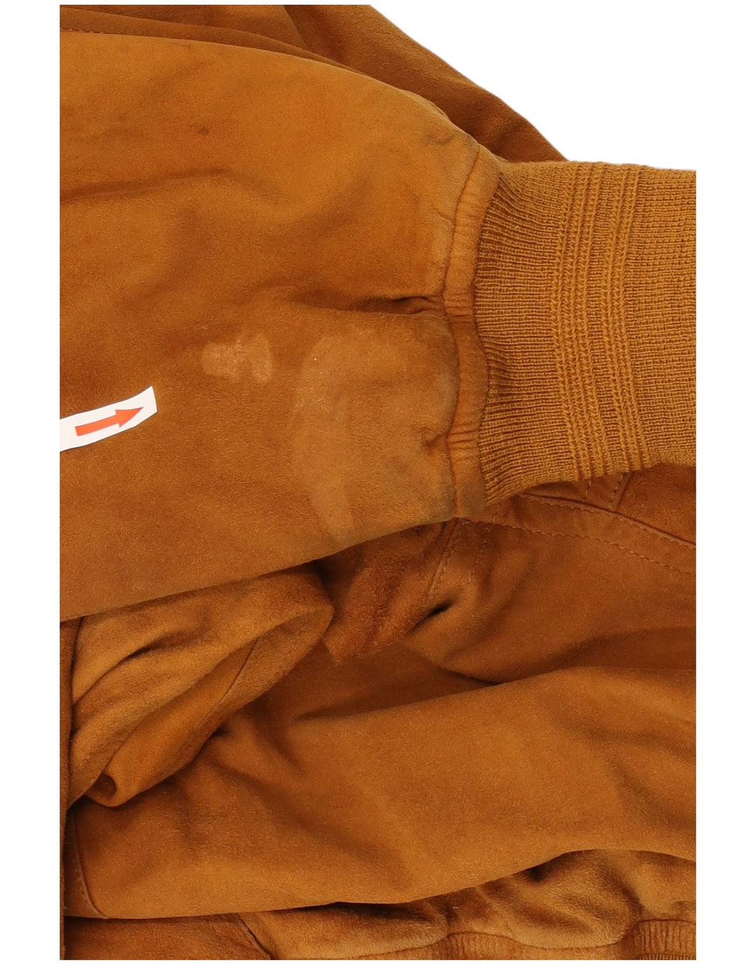 Giubbotto bomber in pelle scamosciata da uomo VINTAGE UK 42 XL Beige