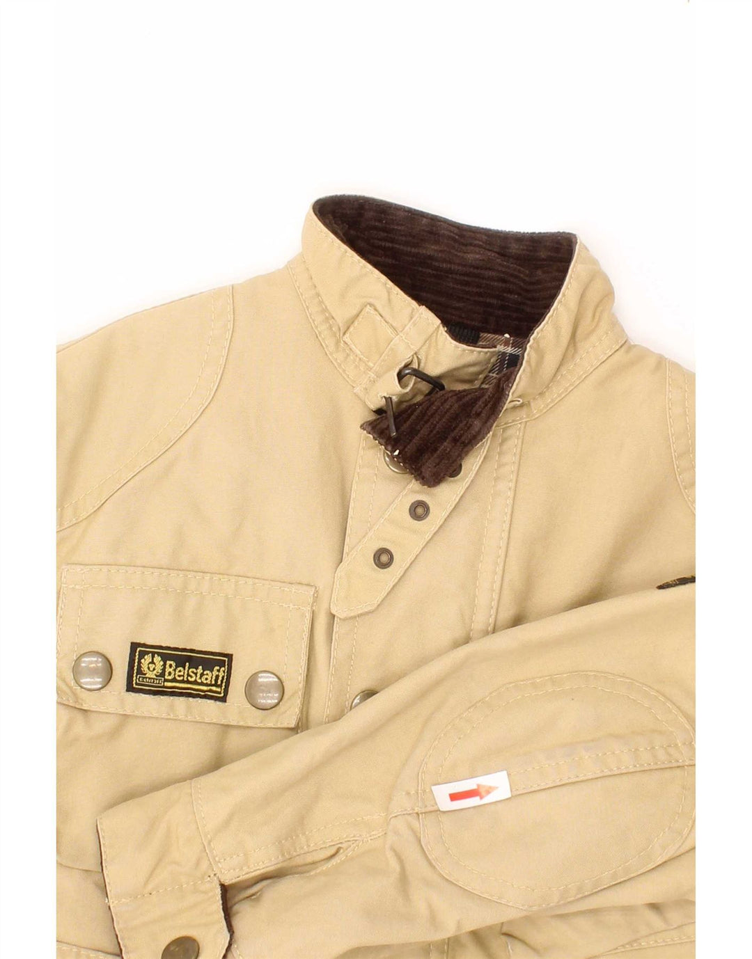 Giacca utility Belstaff per ragazzi 3-4 anni Biker in cotone beige