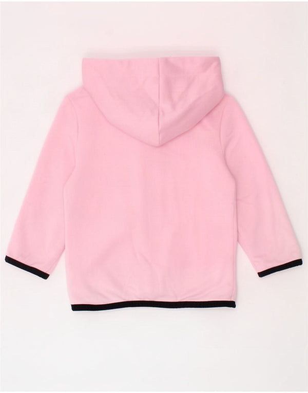 Maglione con cappuccio e zip per bambina Champion da 12 a 18 mesi, colore rosa a blocchi di colore