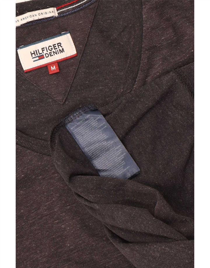 T-shirt da uomo Tommy Hilfiger Top in poliestere chiazzato grigio medio