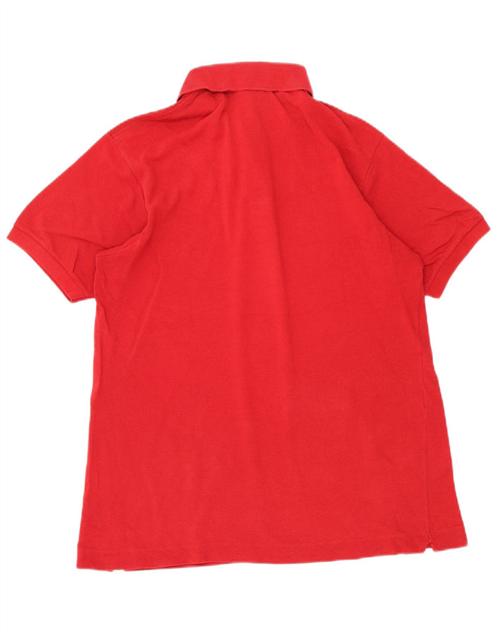 Polo da uomo a maniche corte Lacoste taglia 4 media rossa in cotone classica
