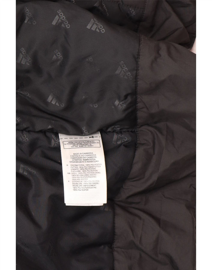 Cappotto Adidas Graphic Windbreaker da ragazzo 13-14 anni in poliammide nero