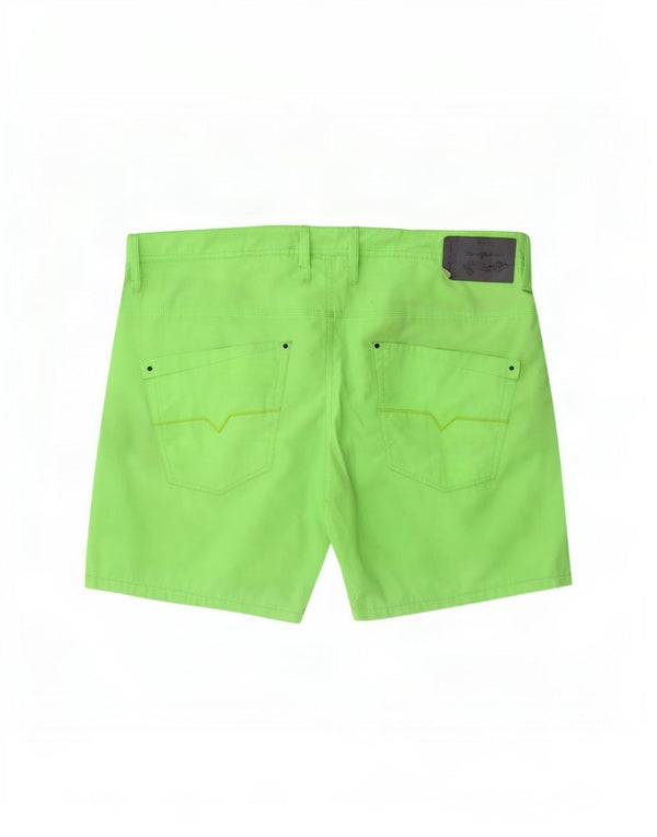Pantaloncini da uomo Diesel Large W36 in poliestere verde