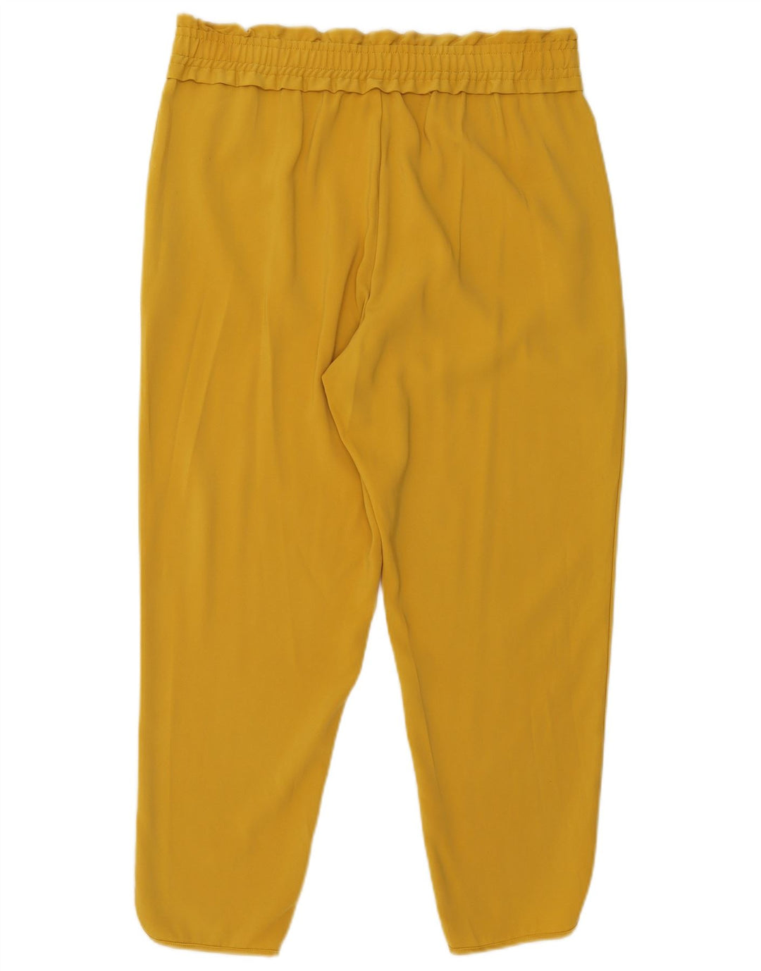 Pantaloni casual affusolati da donna Zara grandi W30 L26 poliestere giallo