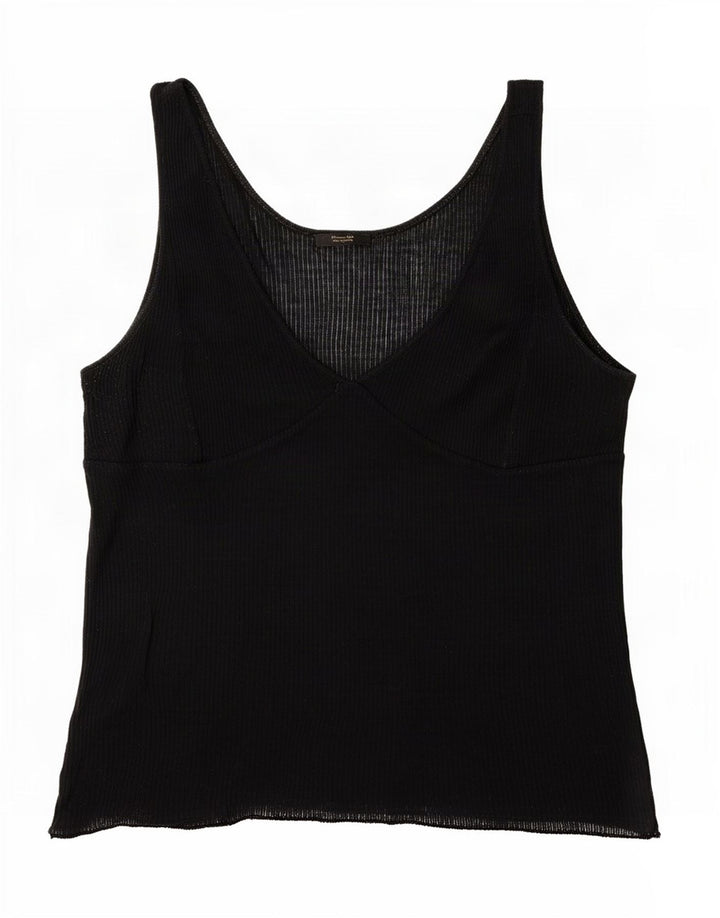 Canotta trasparente da donna Massimo Dutti UK 18 XL Nera