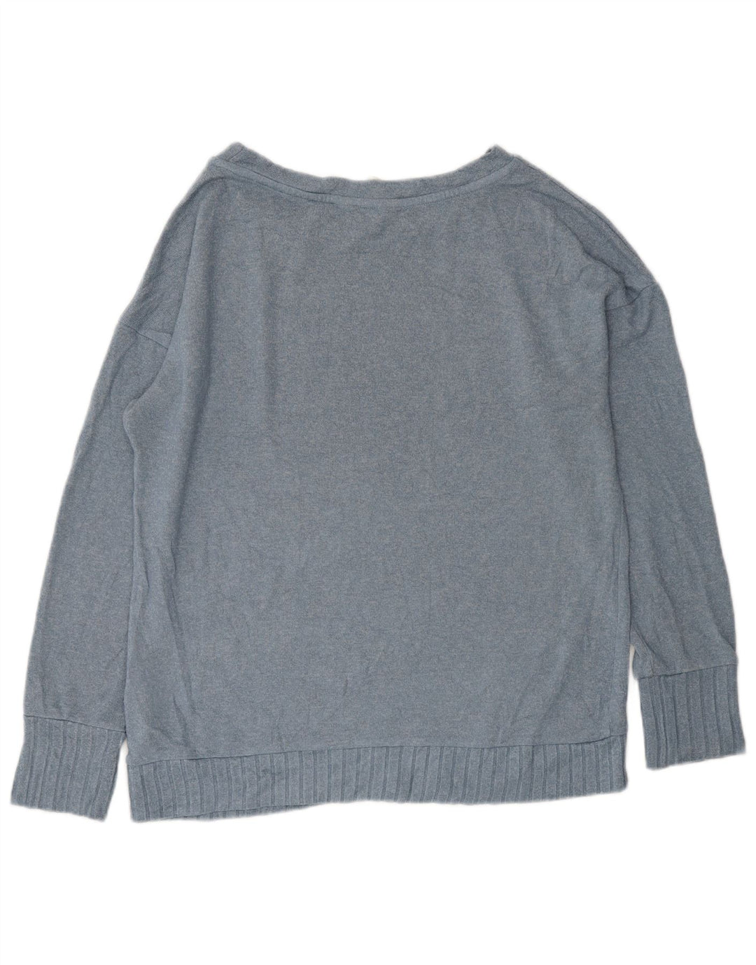 MARKS & SPENCER Maglione oversize da donna con scollo a barca UK 10 Piccolo Blu