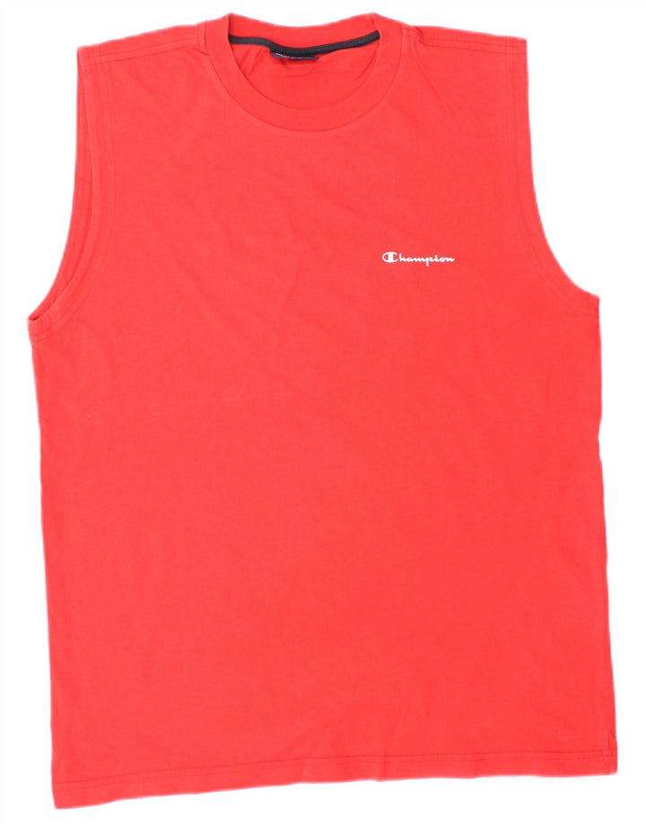 Canotta da uomo CHAMPION in cotone rosso medio