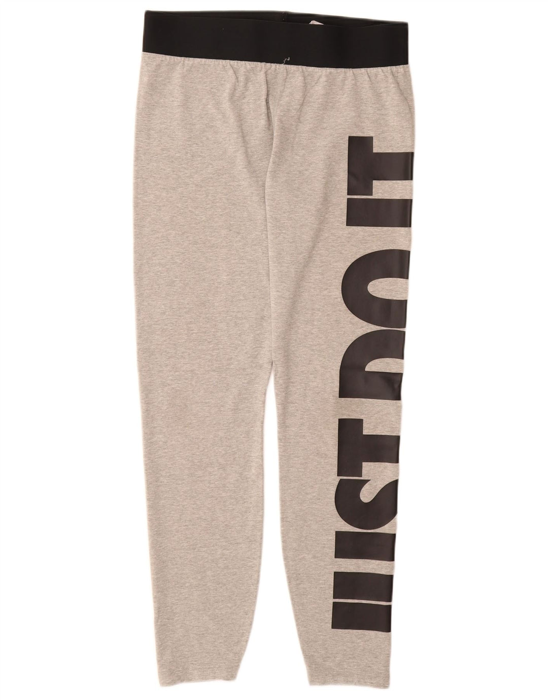 Leggings grafici da donna NIKE UK 16 grande cotone grigio