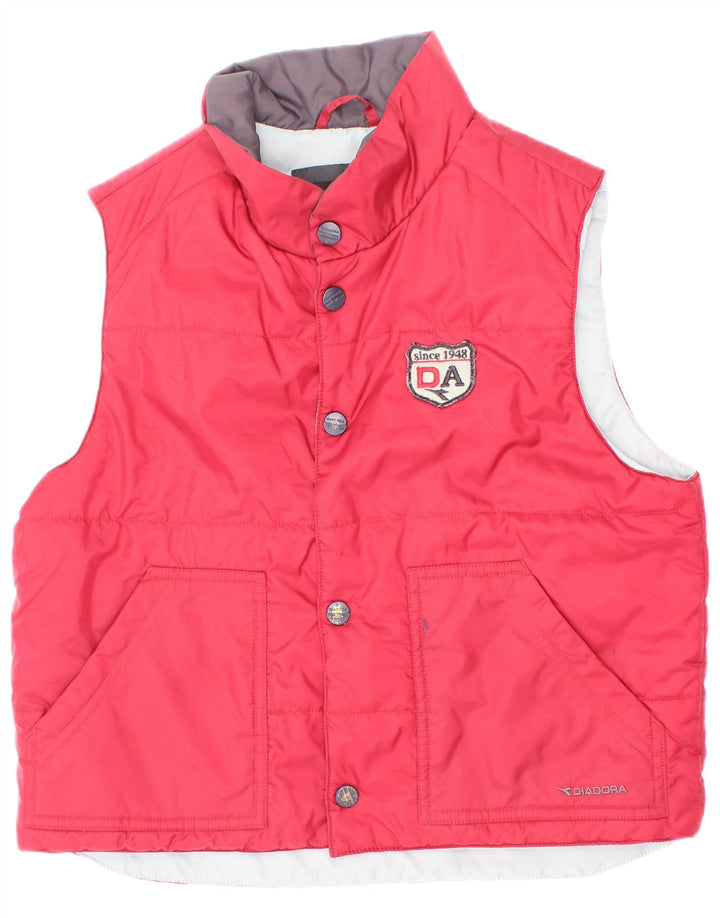 Gilet Imbottito Bambino Diadora 7-8 Anni Medio Rosso Poliestere