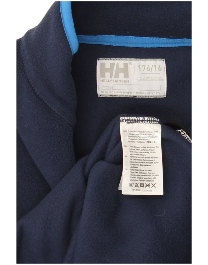 Giacca in pile da bambino HELLY HANSEN 15-16 anni in poliestere blu navy