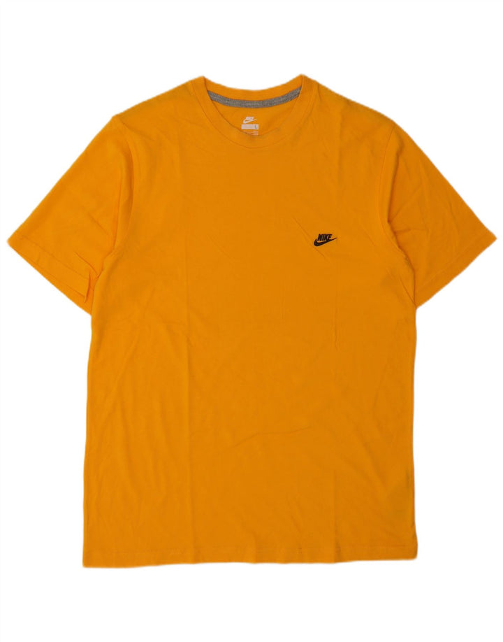 T-shirt da uomo Nike Top UK 42/44 Large in cotone arancione