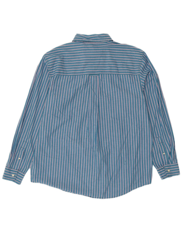 Camicia Uomo Chaps Large in cotone a righe blu