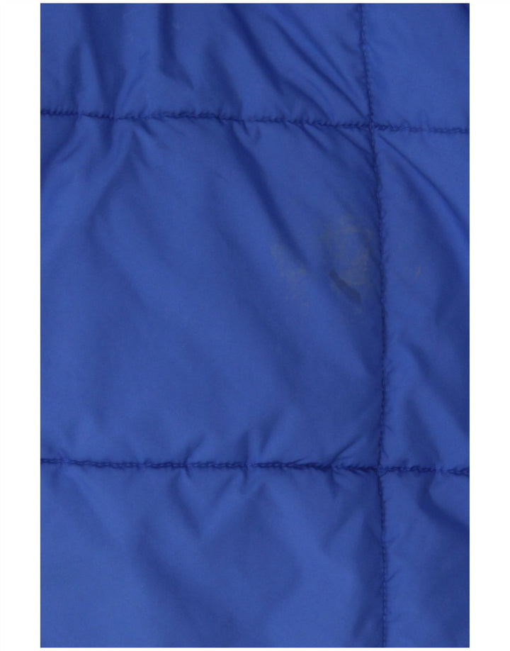 Giacca imbottita con cappuccio Adidas da ragazzo 15-16 anni in poliestere color block blu