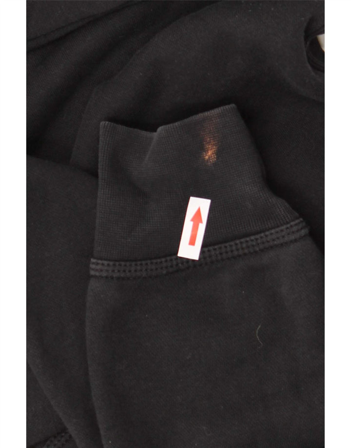 Felpa con cappuccio da uomo Nike, cotone medio nero