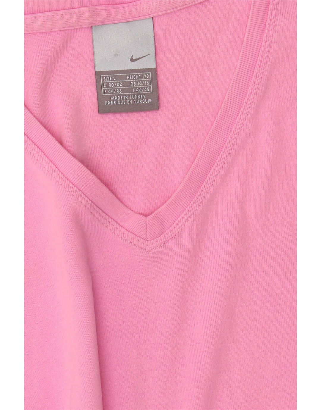NIKE Womens T-Shirt Top UK 14/16 Large Pink Vintage Nike and Second-Hand Nike from Messina Hembry 