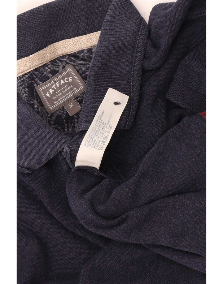 Polo da uomo Fat Face in cotone blu navy medio