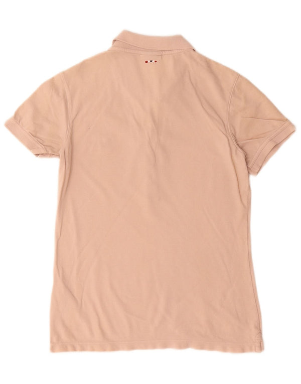 Polo da donna Napapijri UK 10 piccola in cotone beige