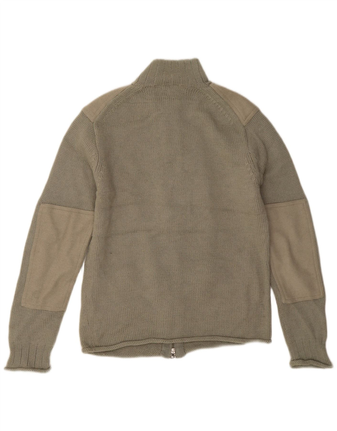 Maglione cardigan da uomo French Connection Lana color block color kaki medio