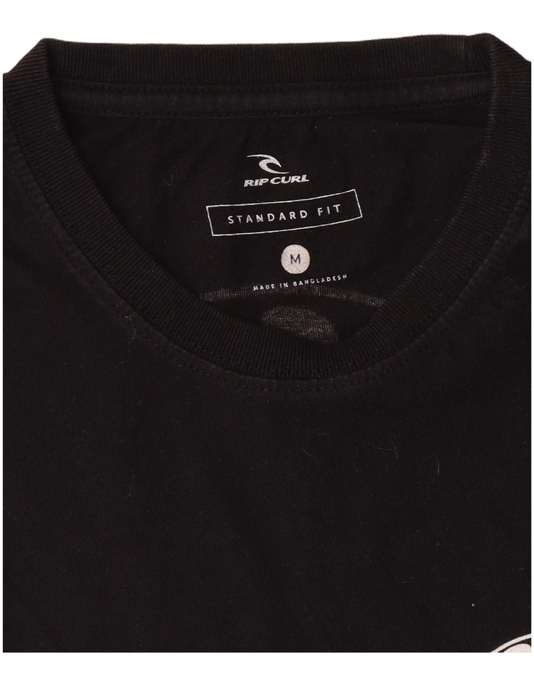 T-shirt grafica da uomo con vestibilità standard Rip Curl, colore nero medio